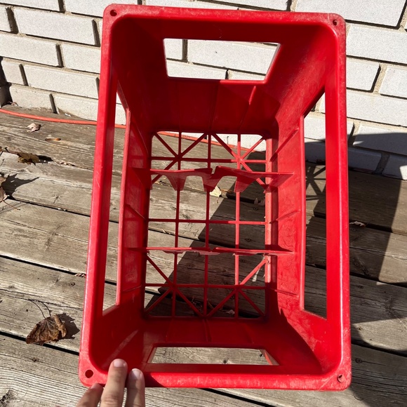 Vintage 80s Coca-Cola Coke Large Red Plastic Crate - Picture 6 of 6